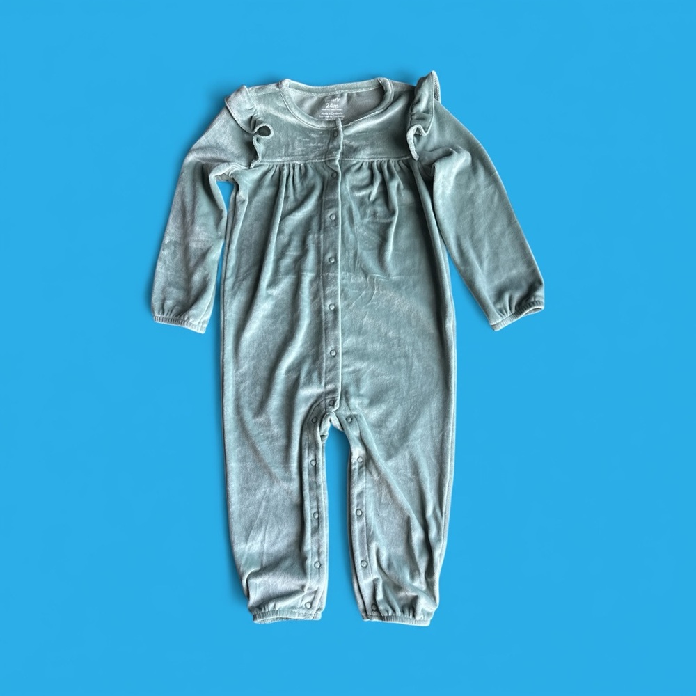 CARTER’S Velour Onesie Romper Baby SOFT